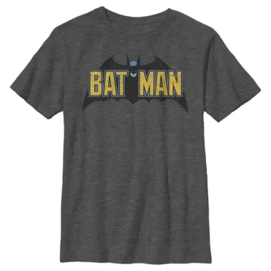 Boy's Batman Caped Crusader Logo T-Shirt image {3}