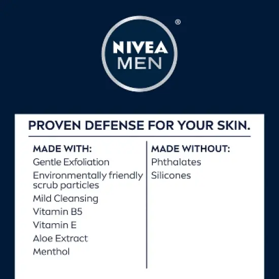 NIVEA Men Maximum Hydration Deep Cleaning Face Scrub with Aloe Vera - 4.4oz image {6}