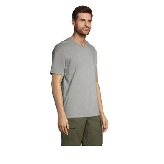 Lands' End Men's Super-T Short Sleeve V-Neck T-Shirt image {2}