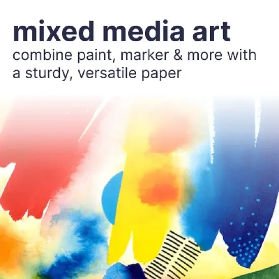 9"x12" Spiral Mixed Media Paper Pad 60 Sheets - Strathmore: Uncoated Sketchbook for Art & Design, White, 98 lb Paper image {3}