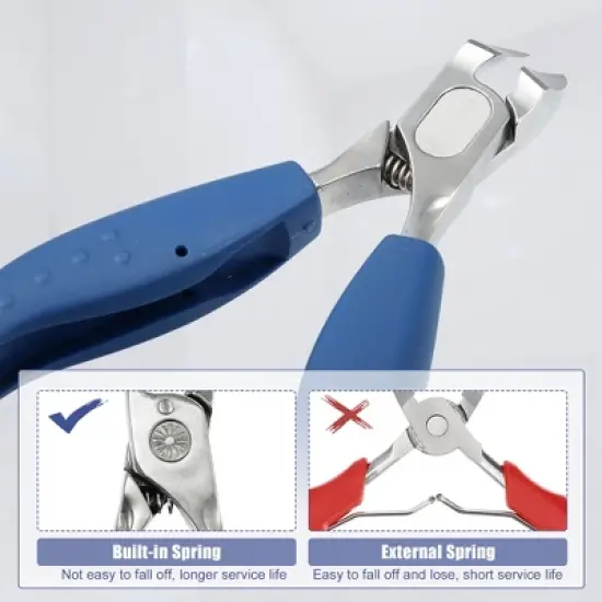 Unique Bargains Stainless Steel Professional Nail Clippers 1 Pc image {4}