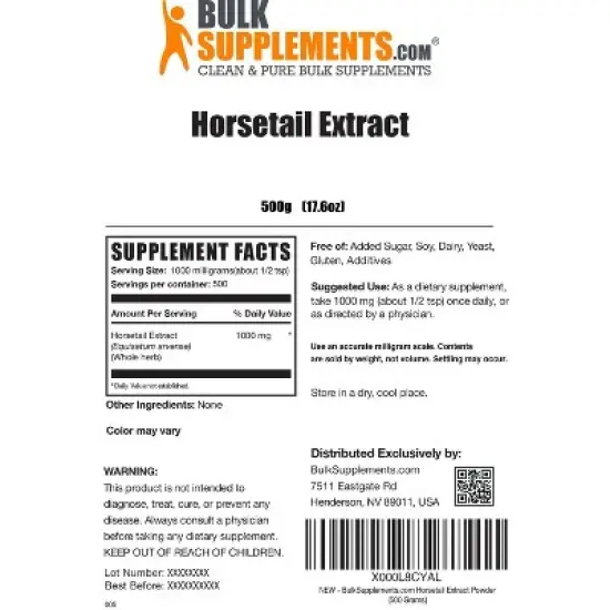 BulkSupplements Horsetail Extract Powder image {5}