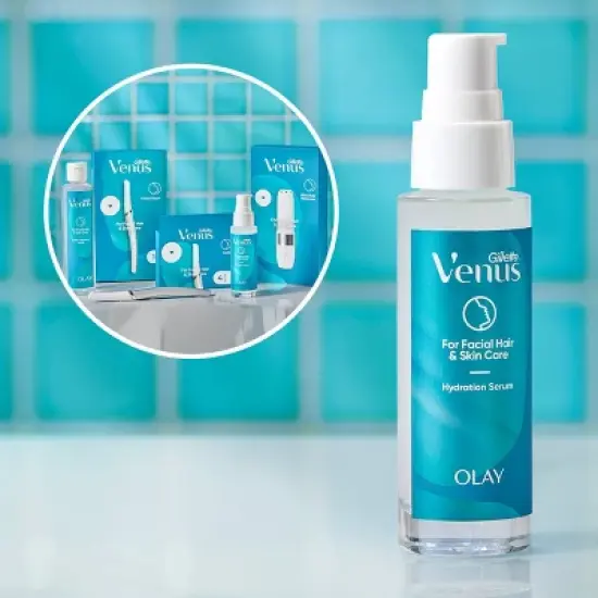 Venus for Facial Hair & Skin Hydration Serum with a Touch of Hyaluronic Acid - 1.5 fl.oz image {4}