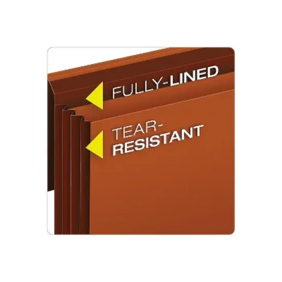 Pendaflex Heavy Duty Expanding Wallet with Flap & Cord Closure Letter Brown (CL1084GLHD) image {4}