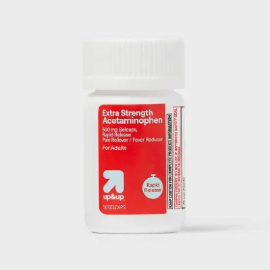 Acetaminophen Extra Strength Pain Reliever + Fever Reducer Quick Release Gelcaps - up&up&trade; image {3}