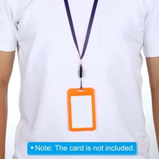 Unique Bargains Polyester Wear-resistant Lightweight Name Tag Neck Lanyards with Hook 20 Pcs image {3}