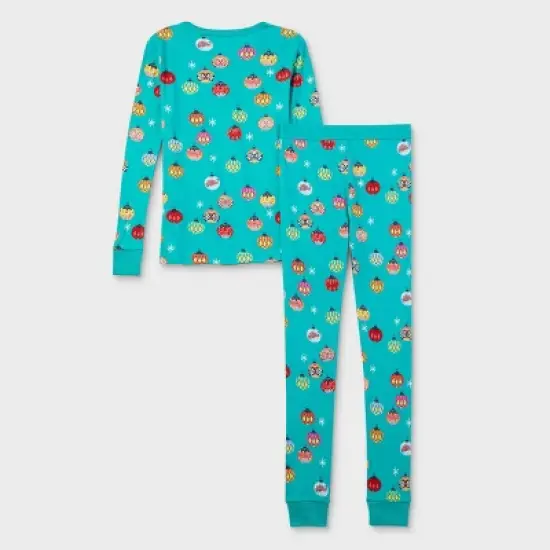 Kids' Feliz Navidad Matching Family Pajama Set - Wondershop&trade; with Dia Pacheco Blue image {2}