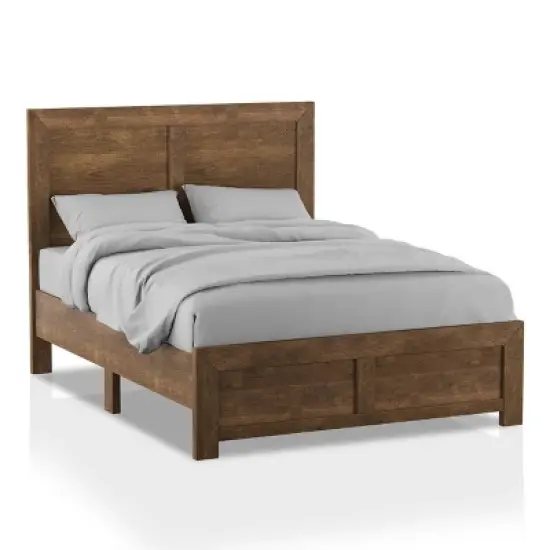 2pc Queen Quail Transitional Bedroom Set Rustic Light Walnut - HOMES: Inside + Out image {2}