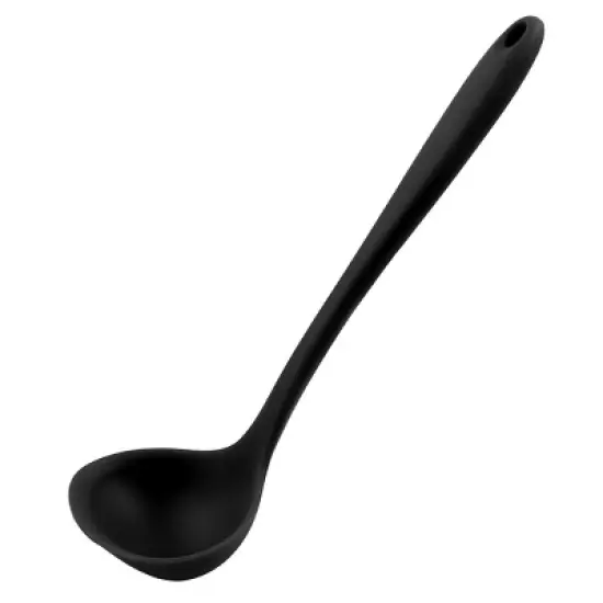 Unique Bargains Heat Resistant Ergonomic Handle Non-Stick Dishwasher Safe Soup Kitchen Spoon 11.6 Inch 1 Pc image {6}