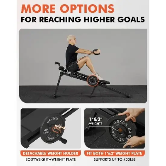 ERKANG Total Home Gym with Detachable Footplate, Swing Attachment and Weight Holder, Versatile Total Body Training Machine image {3}