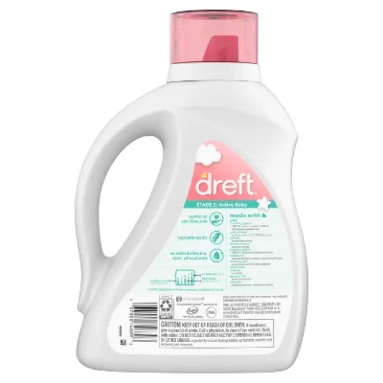 Dreft Stage 2: Active Baby Liquid Laundry Detergent image {2}