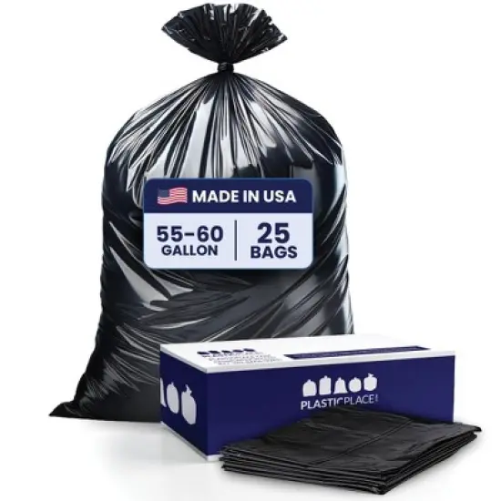 Plasticplace Contractor Trash Bags 55-60 Gallon image {7}
