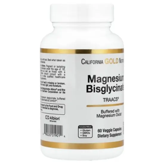 Magnesium Bisglycinate, High Absorption Albion Minerals, 60 Veggie Capsules image {4}