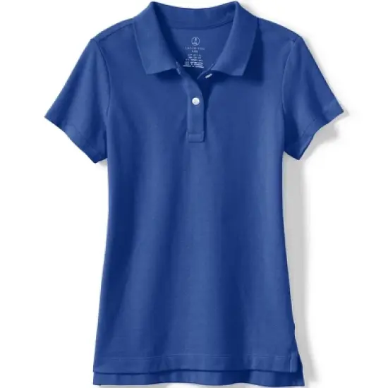 Lands' End School Uniform Girls Short Sleeve Feminine Fit Mesh Polo Shirt image {12}