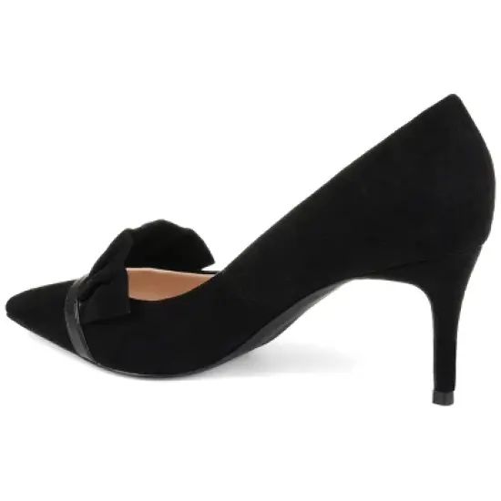 Journee Collection Womens Marek Pointed Toe Mid Heel Pumps image {6}