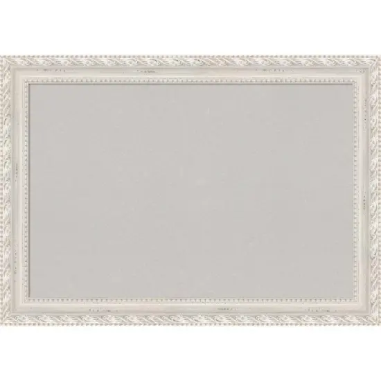 42"x30" Opera Wood Frame Gray Cork Board Off-White - Amanti Art image {10}
