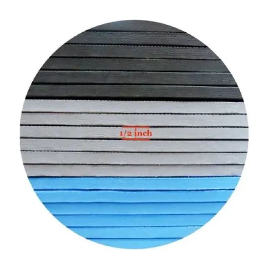 BalanceFrom Fitness 144 Square Foot Interlocking Extra Thick 1/2 Inch High Density Exercise Mat Tiles, 24 x 24 Inch Pieces, Black (2 Pack) image {3}