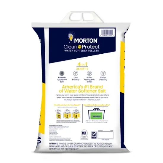 Clean and Protect Water Softener Pellets - 40lbs - Morton image {1}