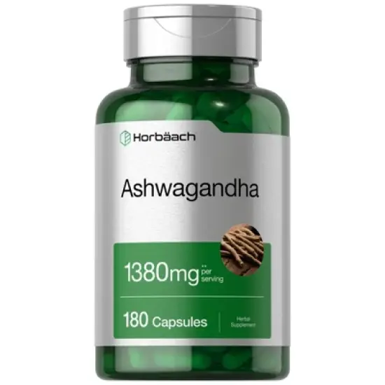 Horbaach Ashwagandha 1380mg | 180 Capsules image {7}