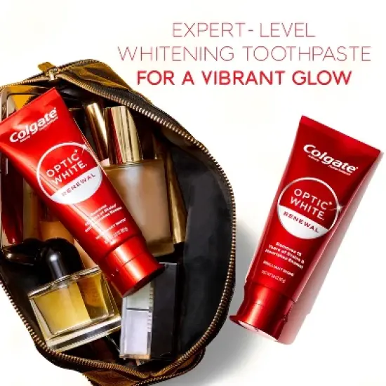 Colgate Optic White Renewal Teeth Whitening Toothpaste - High Impact White image {7}