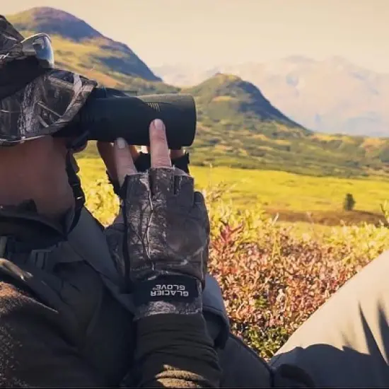 Glacier Glove Midweight Pro Hunter Windproof Fingerless Gloves image {2}