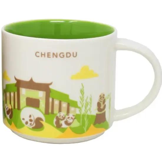 Starbucks You Are Here Series Chengdu Ceramic Mug, 14 Oz image {2}