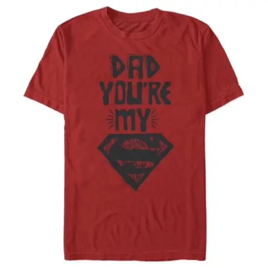 Men's Superman Father's Day Dad My Hero T-Shirt image {3}