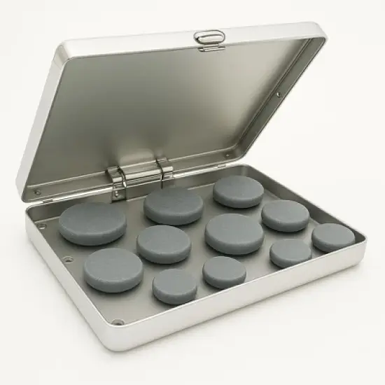 Royal Massage Chrome Case Hot Stone Heater w/10 Hot Rocks image {8}