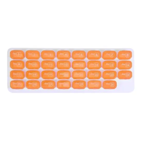 Unique Bargains 31 Grids Keyboard Style Pill Case 1 Pc image {10}