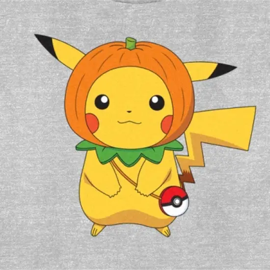 Women's Pokemon Halloween Pumpkin Pikachu T-Shirt image {1}