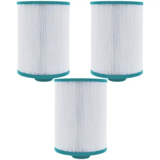 Hurricane 3 Pack HF4H22-01 Advanced Pool and Spa Filter Cartridge Replacement for PFF25P4, Unicel 4CH-22, Filbur FC-2399, White image {6}