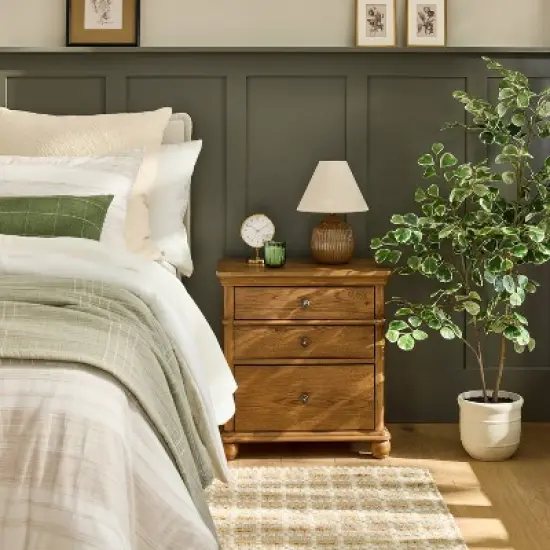 3 Drawer Classic Night Stand - Hearth & Hand&trade; with Magnolia image {1}