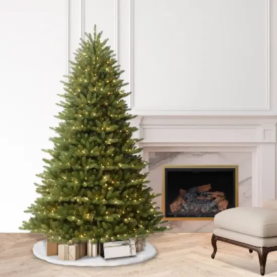 7.5ft Pre-lit Artificial Christmas Tree Full Forest Fir - Puleo image {5}