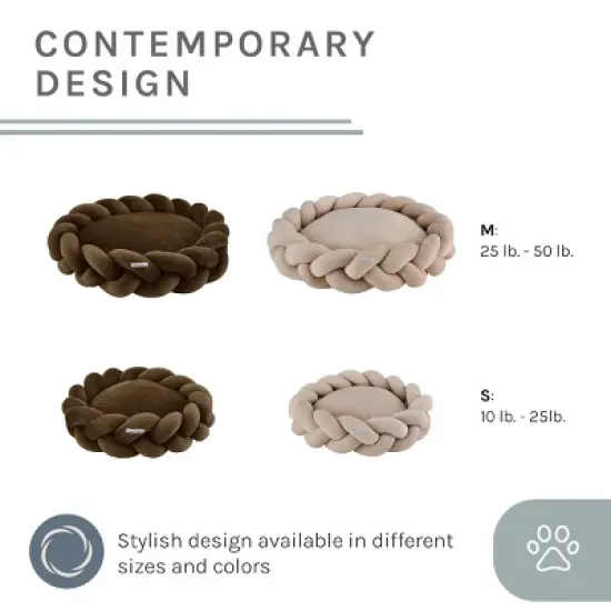 Sam's Pets Ivy 20'' Dog Bed in Beige image {7}
