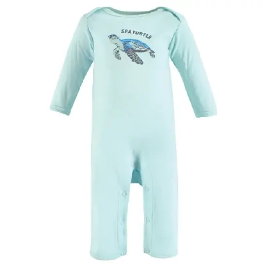Touched by Nature Organic Cotton Coveralls, Endangered Sea Turtle image {2}