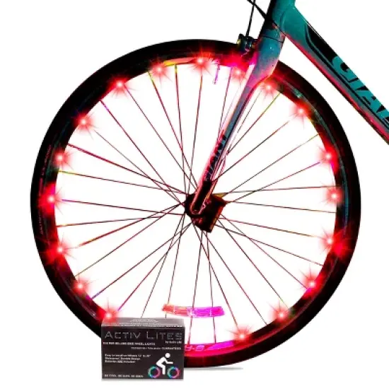 Activ Life LED Bike Wheel Lights with Batteries Included! Get 100% Brighter and Visible from All Angles for Ultimate Safety & Style (1 Tire Pack) image {8}