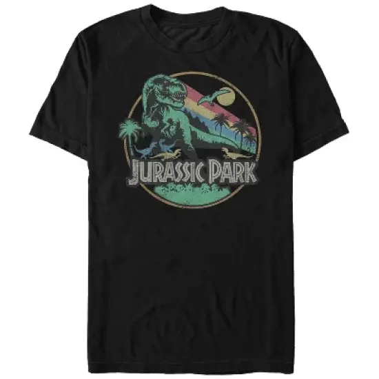 Men's Jurassic Park Rainbow Emblem T-Shirt image {4}
