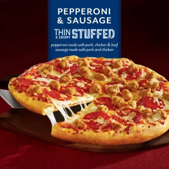 DiGiorno Thin & Crispy Stuffed Crust Pepperoni & Sausage Frozen Pizza - 21.4oz image {2}
