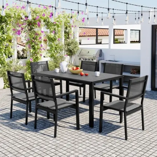 High-quality Steel Outdoor Table and Chair Set, Suitable for Patio, Balcony, Backyard image {16}