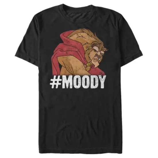 Men's Beauty and the Beast #Moody Distressed T-Shirt image {2}