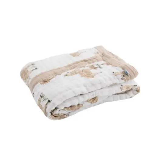 Little Unicorn Cotton Muslin Baby Receiving Quilt image {8}