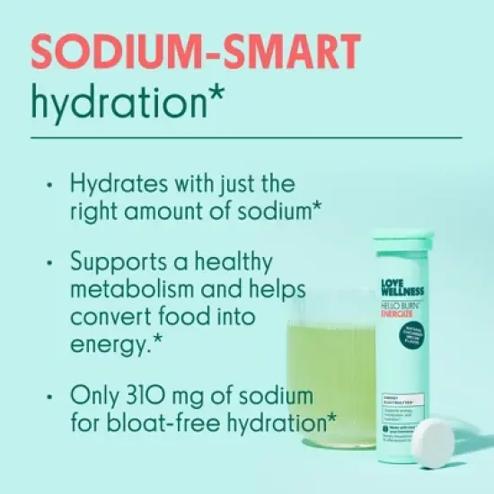 Love Wellness Hello Burn Energize Electrolyte - 12ct image {2}