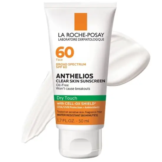 La Roche Posay Anthelios Clear Skin Fast Drying Face Sunscreen for Acne Prone Skin - SPF 60 - 1.7oz image {2}