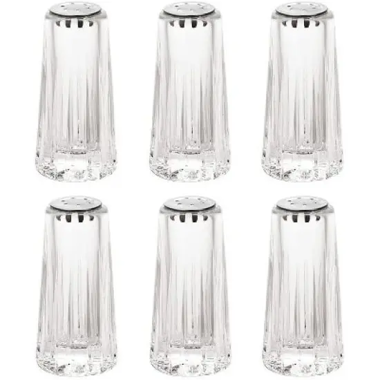 YBM Home 1.5 ounce Salt and Pepper Shakers with Stainless Steel Lid,6-Pack image {9}