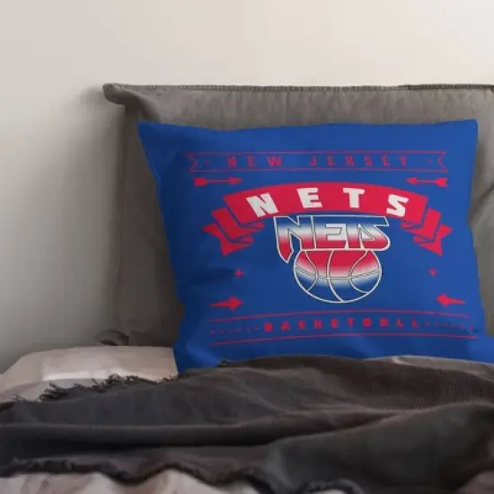 NBA Brooklyn Nets Hardwood Classics Printed Throw Pillow image {2}