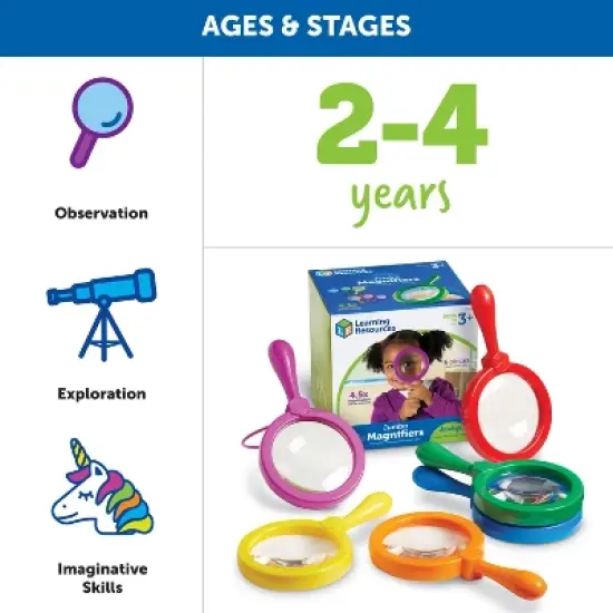 Learning Resources Primary Science Jumbo Magnifiers Set image {3}