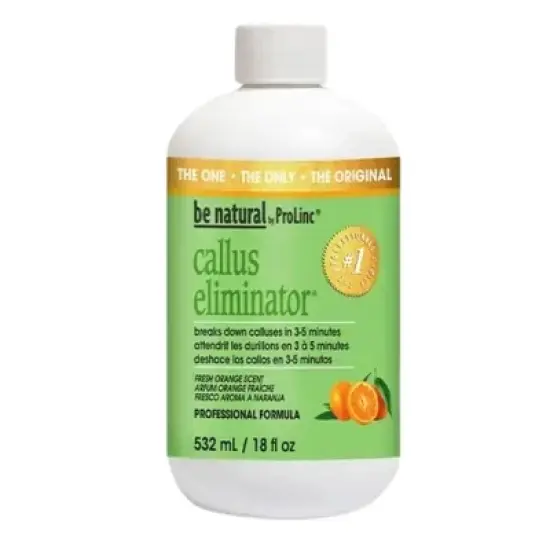 Be Natural by ProLinc Callus Eliminator (18 oz XXL) Fast Acting Formula | Professional Quality | No Drip & Easy Application image {3}