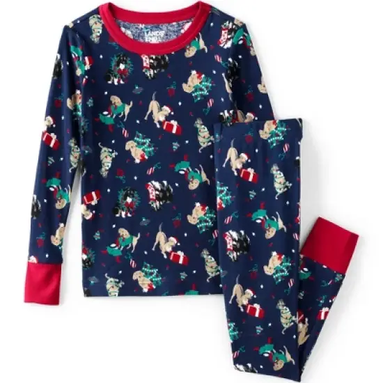 Lands' End Kids Pattern Snug Fit Pajama Set image {6}