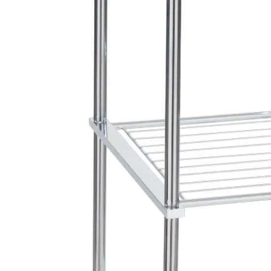 4 Tier Metro Collection Shelf Chrome - Organize It All image {3}