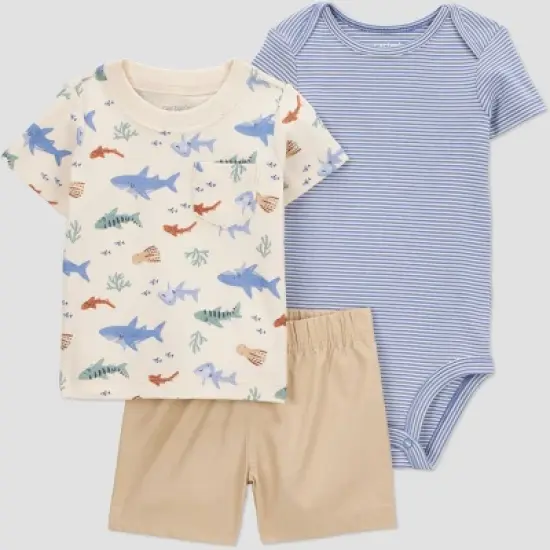 Carter's Just One You&reg; Baby Boys' Sea Creature Top & Bottom Set image {4}